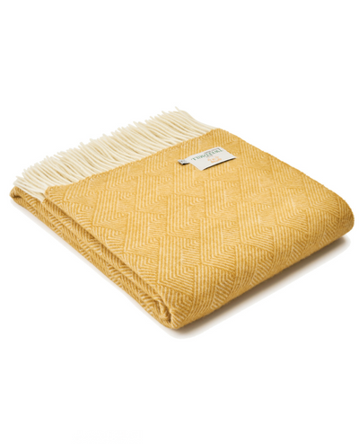 Delamere Throw - Tuscan Yellow