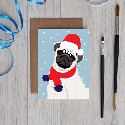 Christmas Pug Card